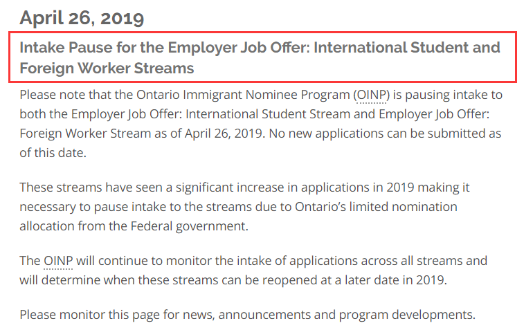 安省雇主擔保重新開放，配額不足需提早下手